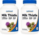 Nutricost Milk Thistle 1000mg Equivalent, 240 kapslar (2 Pack) - 250mg av 4:1 Extrakt - Vegan, icke-GMO och Gluten Free