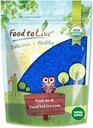 Mat till levande organisk blå spirulina pulver, 8 ounces - Icke-GMO, ren rå blå-gröna alger extrakt, Vegan, icke-strålad, bra för juicer, smoothies, skakar, drycker och matfärgning