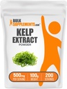 BulkSupplements.com Kelp Extract Powder - Kelp Supplement, Brown Seaweed Extract, Seaweed Powder - Gluten Free, 500mg per Servering, 100g (3,5 oz) (Pack av 1)