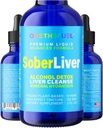 Sober Liver 2oz. Plantbaserad leverrening och Detox Support + 100% naturlig Hydration Liver Health Supplement Reishi Milk Thistle Rhodiola + Vegan 15 Herbals Fast Absorb Tincture Liquid