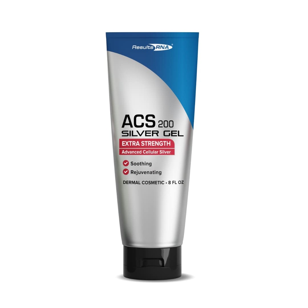 Resultat RNA - ACS 200 Silver-Glutathione Gel - Avancerad Cellular Colloidal Silver Gel för Wound Care & Superior Dermal Healing. Kliniskt bevisat. Rekommenderas av Läkare över hela världen (8 oz)
