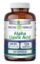 Fantastiska formler Alpha Lipoic Acid | 600 Mg Per Servering Supplement | Kapslar | Icke-GMO | Gluten Free | Gjord i USA (Obsmakad)