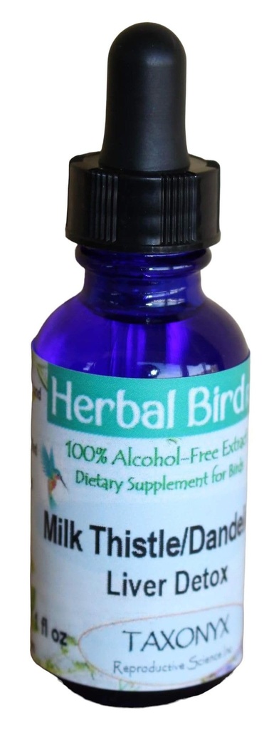 Taxonyx Milk Thistle/Dandelion för fåglar - Herbal Bird RX (1 fl oz)
