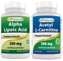 Bästa Naturals Alpha Lipoic Acid 300 mg & Acetyl L-Carnitine 500 Mg