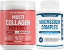 Rent Optimal Premium Multi Collagen Powder + Premium Magnesium Complex - Magnesium Citrate, Malate, Muscle Relaxation - 120 caps