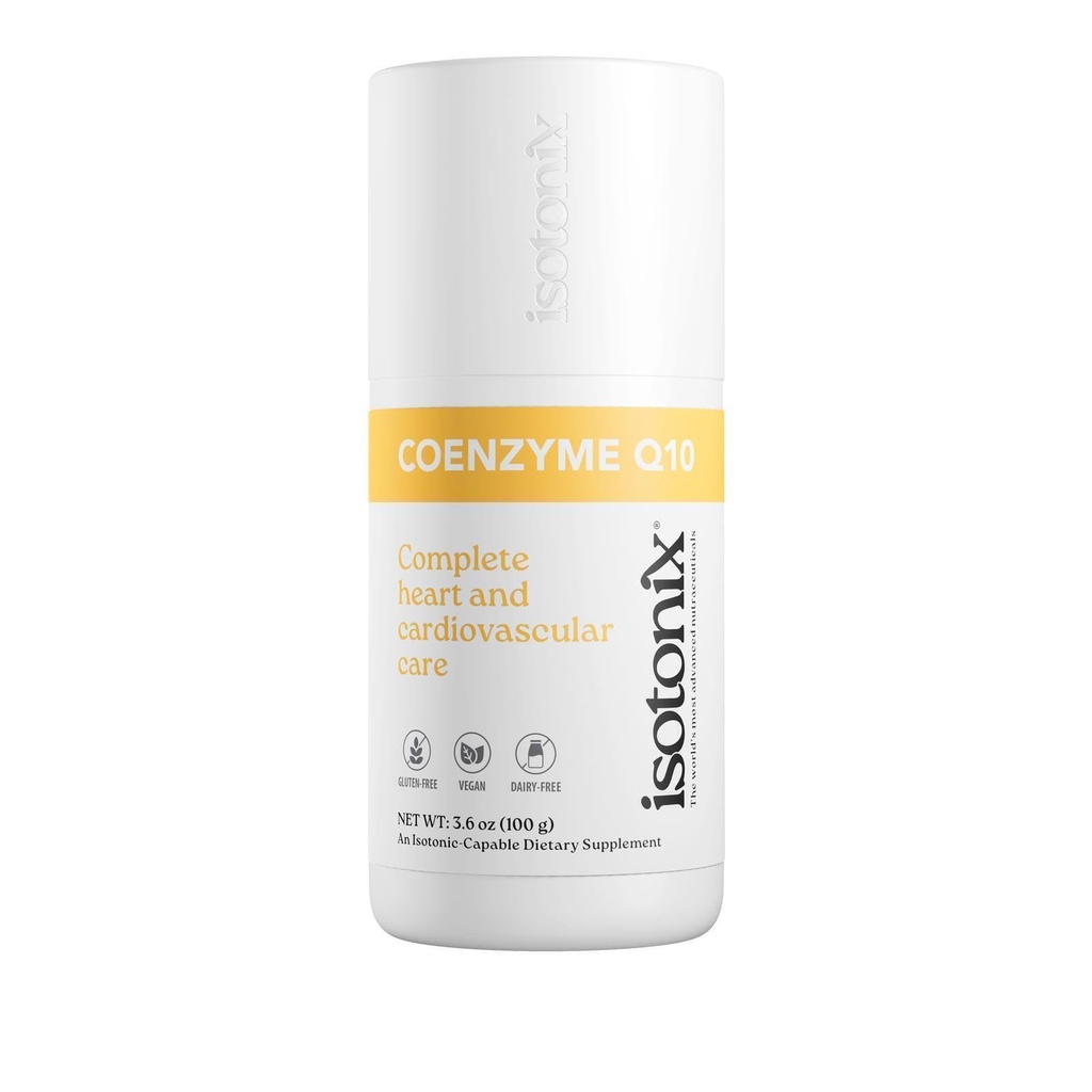 Isotonix Best CoQ10 Supplement - Hög Absorption Coenzyme Q10 för hjärthälsa, energi och antioxidantstöd - Ubiquinone CoQ10, Vitamin Q10 Supplement, 30 portioner