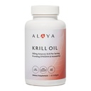 Alaya Naturals - Antarctic Krill Oil 500mg Supplement med fosfolipider, EPA / DHA Omega 3 & Astaxanthin - Non-GMO - PCB Testad Krill Oil - 60 Softgels