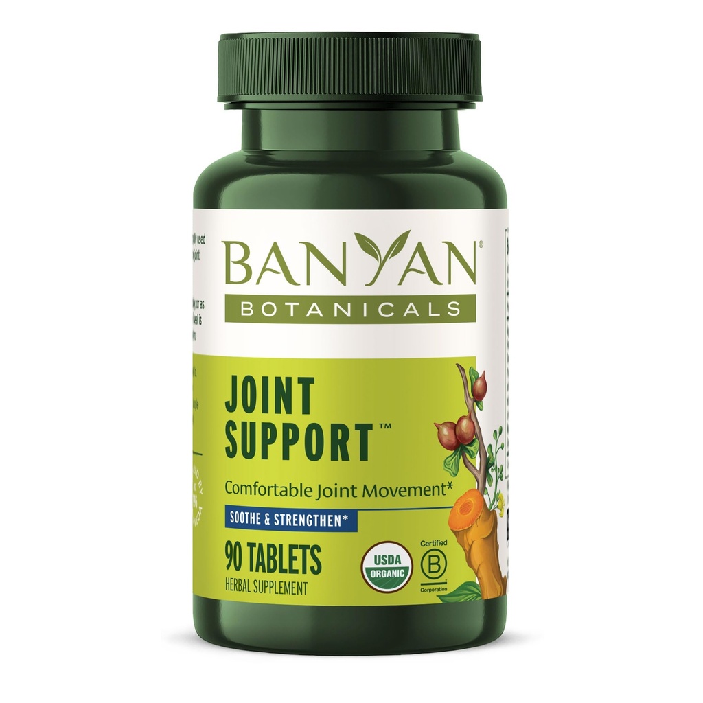 Banyan Botanicals Joint Support - Organic Joint Supplement med gurkmeja, Amla & Guggulu Resin - för hälsosamma gemensamma och bekväma rörelse * - 90 tabletter - Icke-GMO, hållbart källad, Vegan