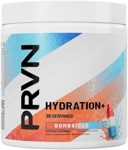 PRVN Performance Hydration + Optimerad Formel - Rik i natrium, kalium och klorid för förbättrad Hydration & Recovery, 30 Serv (Bombsicle)