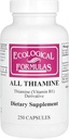 Ekologiska formler Allithiamin vitamin B1 kapsel, 50 mg, 250 greve