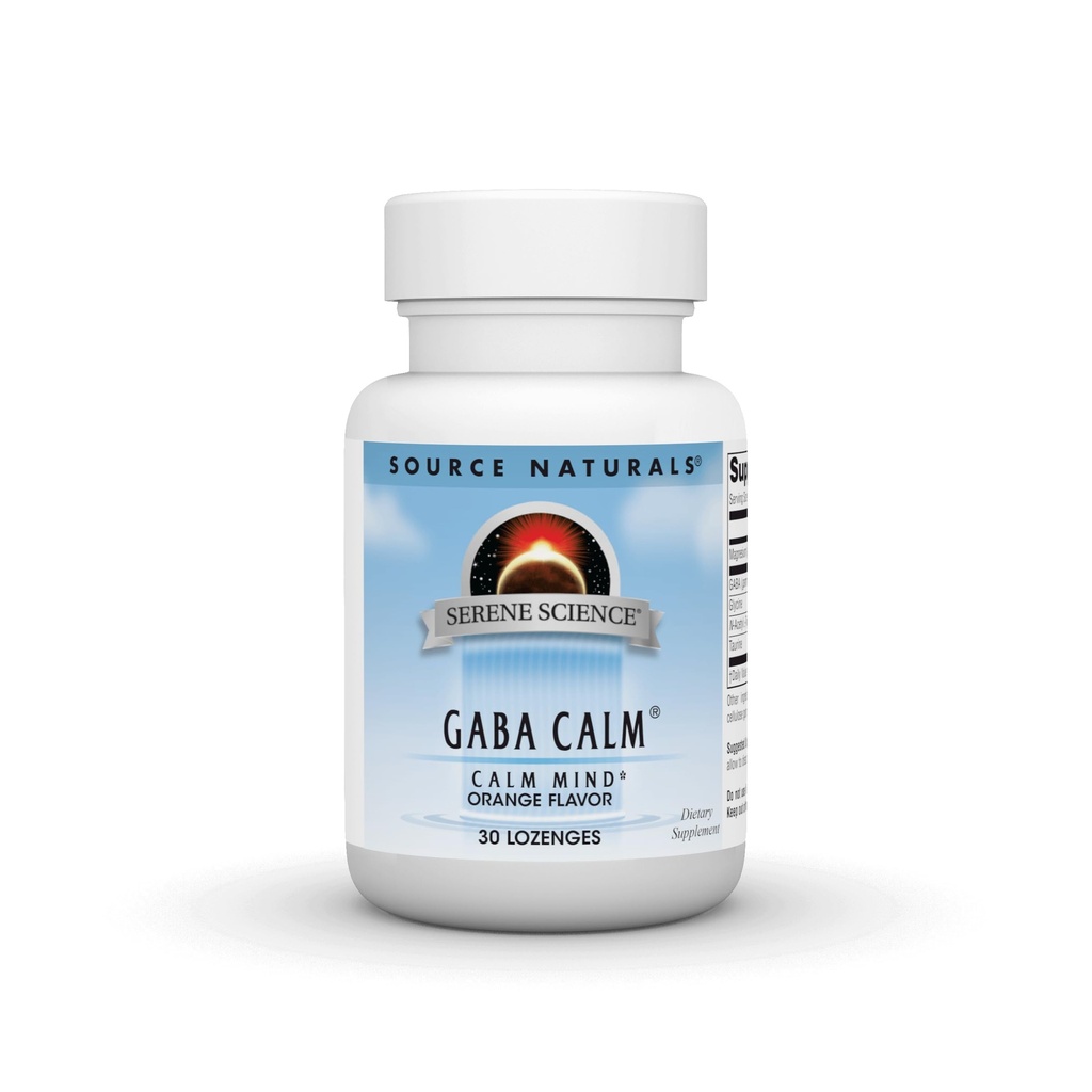 Källa Naturals Serene Science GABA, 125 mg, Orange smaksatt * - 30 Lozenges