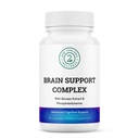 Brain Support Komplex - Avancerad kognitiv Support Supplement med Ginkgo Biloba, Bacopa Monnieri, Phosphatidylserine, Huperzine-A, St John's Wort - 30 Ct