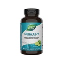 Naturens sätt Mega 3/6/9 Omega Blend, stöder hälsosam hud, gemensamma, kardiovaskulär funktion *, fisk, lina, Borage Oil, 90 Lime smaksatta Softgels (Packaging May Vary)