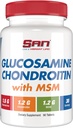 SAN Premium Glukosamin Chondroitin med MSM Complex för gemensamt stöd - Naturlig formel för hälsosamma gemensamma och rörlighet. 30 portioner
