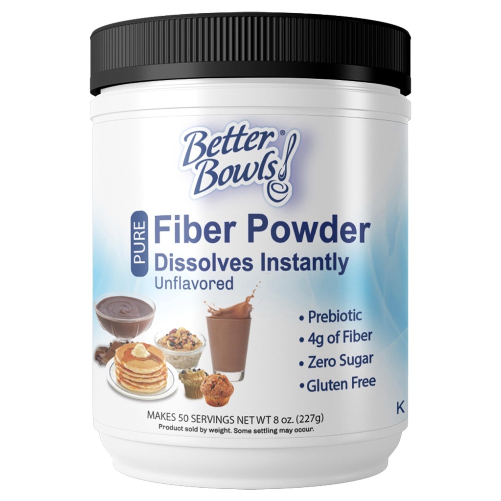 Osmakad fiberpulver, omedelbar, sockerfri och glutenfri, 8 Ounce