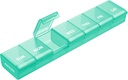AUVON Weekly Pill Organizer med Effortless Opening Design, Arthritis Friendly Pill Box, BPA-Free Pill Organizer 7 Day, Cute & Portable Pill Case för vitaminer, kosttillskott och mediciner