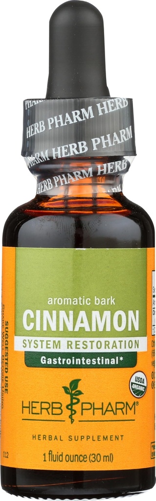 Herb Pharm certifierad organisk kanel flytande extrakt för kardiovaskulär och cirkulationsstöd - 1 Ounce