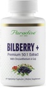 Paradise Herbs Bilberry med Goji & Chrysanthemum Supplements, Super Potent, Ultra Pure, Non-GMO, Gluten Free, Vegan, 60 Vegetariska kapslar