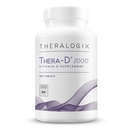 Theralogix Thera-D 2000 Vitamin D Supplement - 2 000 IE (50 mcg) Vitamin D3 tabletter - 180-dagars Supply - Immune Support Supplement för kvinnor och män - Aids Bone & Heart Health - NSF Certified -180 tabletter