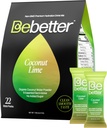 Bebetter Organic Electrolytes Powder Packets | Daily Electrolyte Drink Mix | Organic Coconut Water | Inga konstgjorda smaker | Sugar Free Hydration Packets | Non-GMO | 22 Sticks Pack (Coconut och Lime)