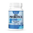 ZEBORA Probiotics for Men 100 Billion CFU - Probiotics for Digestive Health, Mäns Probiotiska Supplement, Prebiotics & Enzymes, för Prostate Health med Saw Palmetto | 90 Veg Capsules