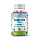 Vitamatic Kids Magnesium Calm Gummies - 60 Vegan greve - Stor smak - Främja hälsosam, muskel, ben och energistöd