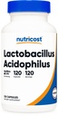 Nutricost Lactobacillus Acidophilus 2 miljarder CFU Per Servering (120 kapslar)