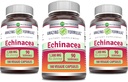 Fantastiska formler Echinacea | 1300 Mg | Veggie Capsules Supplement | Non-GMO | Gluten Free | Made in USA (3 Pack | 180 greve)