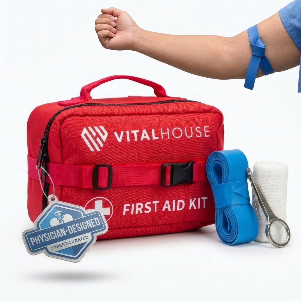 346 Piece First Aid Kit Survival - Professional Waterproof Trauma Medical Kit för nödsituation, idealisk för hem, kontor, bil, resor, utomhus, camping, vandring - Portable Emergency Supplies Bag