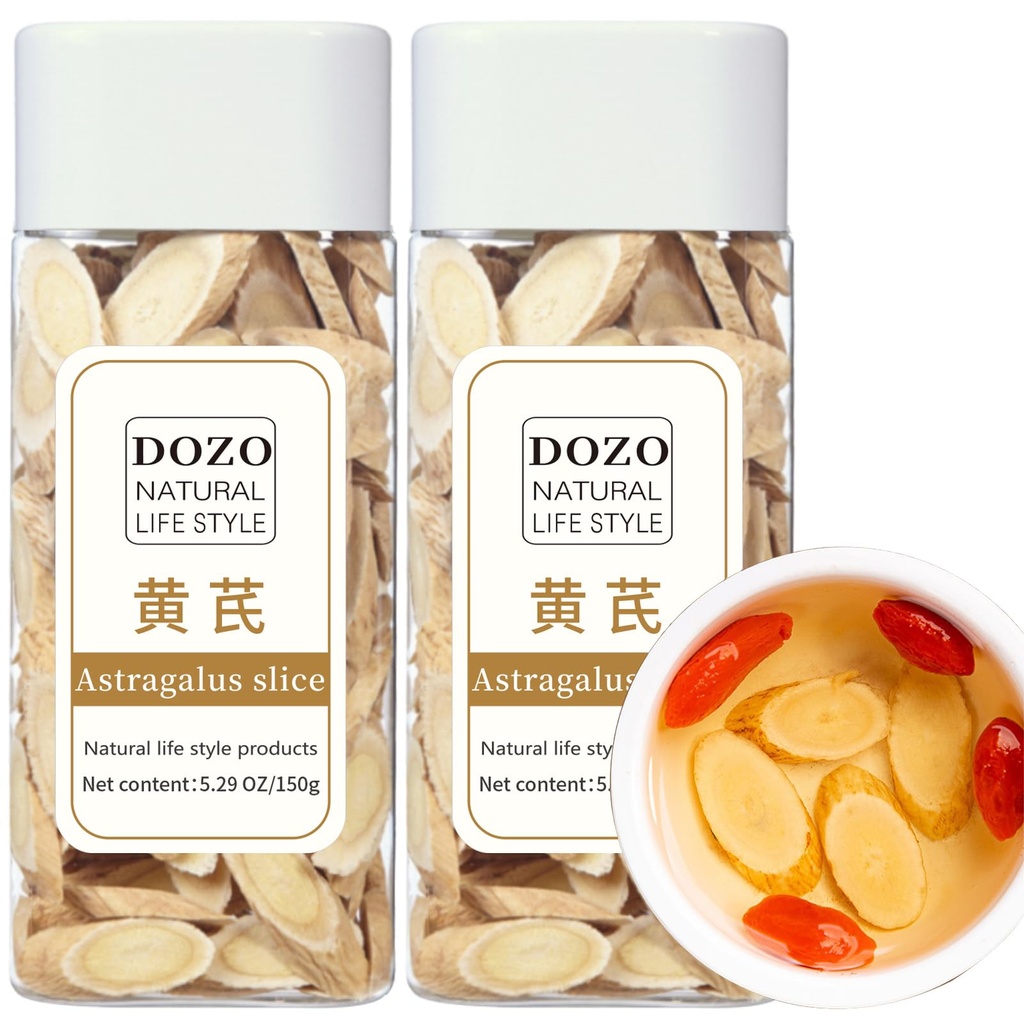 DOZO Astragalus Slice Radix Astragalus Root Huang qi Tea, 300g/10.5oz Premium Astragalus Root Tea Slices