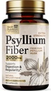 Psyllium Husk Capsules 1500 mg - Natural Fiber Supplement Pills, Daglig Digestion, Colon Health och Regularity Support, Plant Based Psyllium Husks Powder Caps, Vegan, Non-GMO - 180 Veggie Capsules