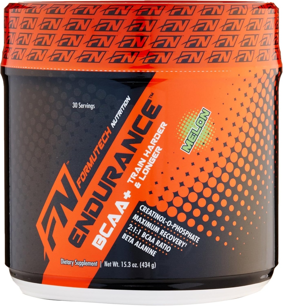 Uthållighet BCAA Plus, designad för träning hårdare och längre med Beta Alanine, Melon, 434 Gram