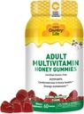 Country Life Adult Multivitamin Honey Gummies - Bone, Heart & Energy Support - Non-GMO, Certified Gluten Free, Vegetarian - Naturligt sötad - 60 Gummies