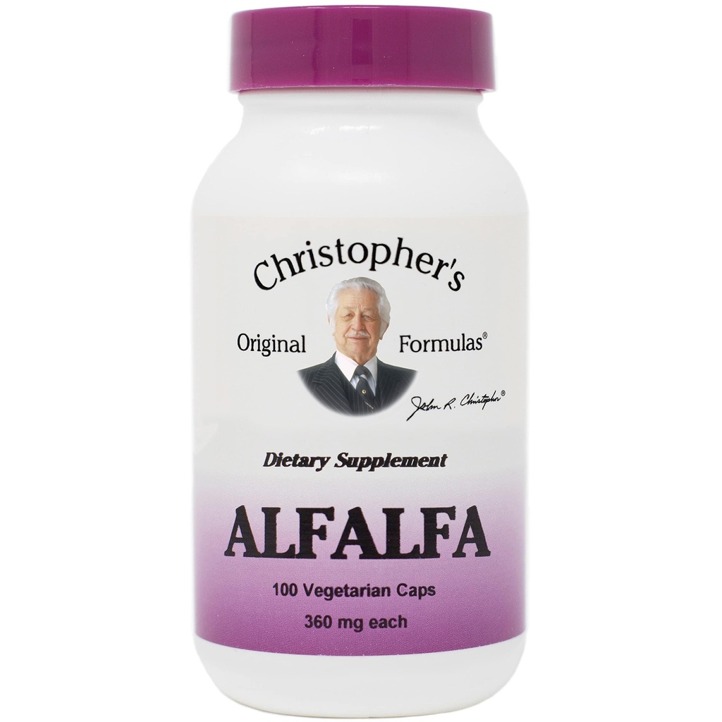 Alfalfa lämnar Dr. Christopher 100 VCaps