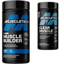 MuscleTech Muscle Builder med Peak ATP och Clear Muscle med HMB, Muscle Building Supplements for Men & Women, 30 + 42 Count