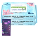 Flushable Hemorrhoid Wipes | Medicated Witch Hazel Wipes Ph Balanced | 112 greve Fragrance Free Adult Hemorrhoid Behandling Witch Hazels Wipe för Butt Itch Relief Soothing