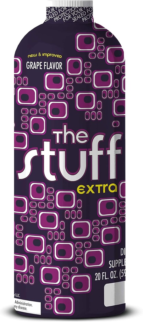 Detoxify – The Stuff Extra – Grape Flavor – 20 oz – Professionellt formulerad Intense Herbal Cleanse – Förbättrar kroppens naturliga rengöringsprocesser – Plus Sticker