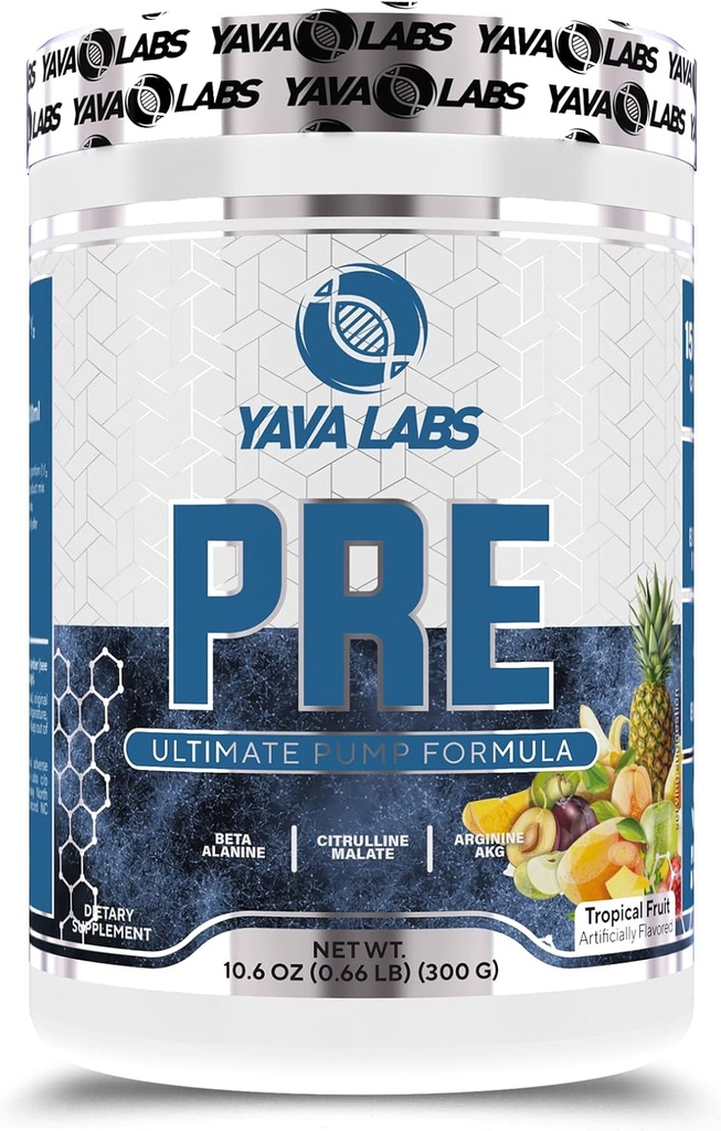 Yava Labs PRE Workout Ultimate Pump Formel (Tropisk frukt)