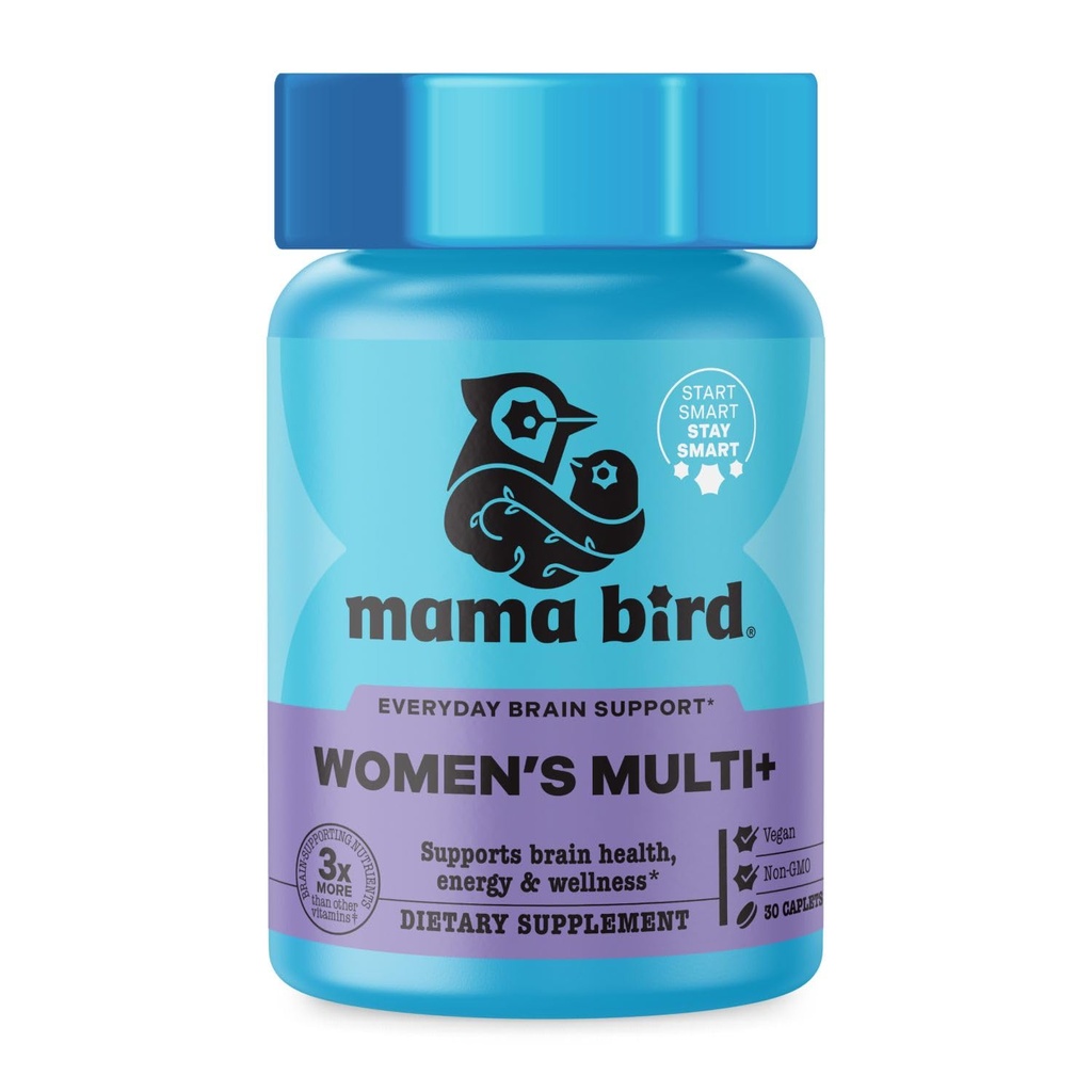 Bästa Nest Wellness Women's Multi Plus - Brain & Body Health Support Supplement - Gentle Iron Supplement för energistöd - Metylerade vitaminer - 30 kapslar