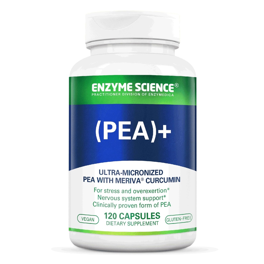 Enzym Science Pea + gurkmeja Curcumin Supplement för fysiologisk support hjälper till att stödja nervösa, immuna och muskelsystem - 120 kapslar