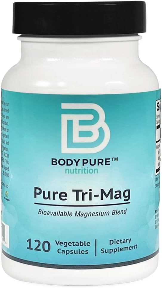 Rena Tri-Mag -Tre former av högt absorberat magnesium för en mängd näringsprotokoll. Stress lättnad, sömn, hjärthälsa, muskler och metabolism stöd 120-kapslar