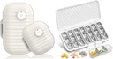 Travel Pill Organizer, 7 Day & Pill Organizer 3 Times A Day, 7 Day Pill Box - GloDeals Weekly Pill Organizer Daily Medicine Container Dispenser Case för vitamin Fish Oil Supplement