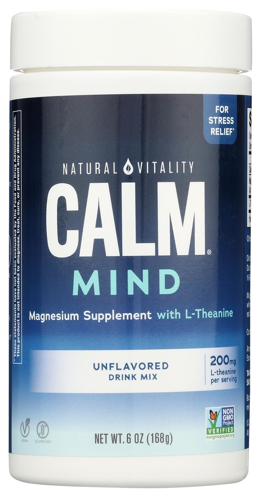 Naturlig vitalitet Unflavored Calm Mind, 6 Oz