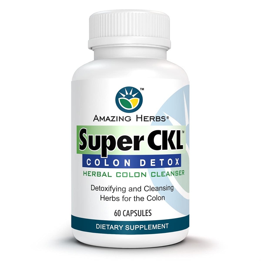 Fantastiska örter Super CKL Colon Detox - All-Natural, Herbal Colon Cleanser, förbättrar matsmältning och hjälpmedel i avlägsnande av avfall - 60 greve