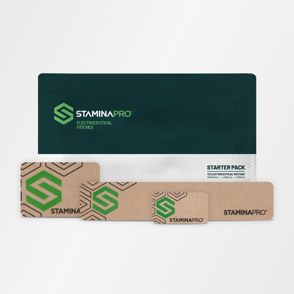 12 Patches - STAMINAPRO Electroceutical Patches for Muscle Soreness, Strain, Muscle Fatigue och Muscle Tightness