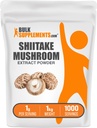 BulkSupplements.com Shiitake Mushroom Extract Powder - Shiitake Mushroom Powder Supplement, Immune Support - Vegan & Gluten Free, 1g per Servering, 1kg (2,2 lbs) (Pack av 1)