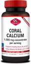 Olympian Labs Coral Calcium 1000mg Concentrate Capsules, Stöd för hälsosamma ben och pH Balance - 90 kapslar