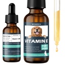 Vitamin E för hundar - Dog Vitamin E - Vitamin E Dropper för hundar, förbättra hud och päls hälsa, behandling för leversjukdom, stärka immunsystem - naturlig formel för alla åldrar och raser - 30 ML
