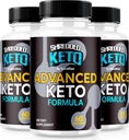 (3 Pack) Shredded Keto Pills, Premium Keto Shred Weight Loss Capsules, All Natural Keto Supplement för att stödja Fitness och Body Goals, Officiella ShreddedKeto Reviews (180 kapslar)
