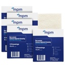 Calcium Alginate Dressing, 4 "x4" [Box of 5] Sterile, MPM Medical